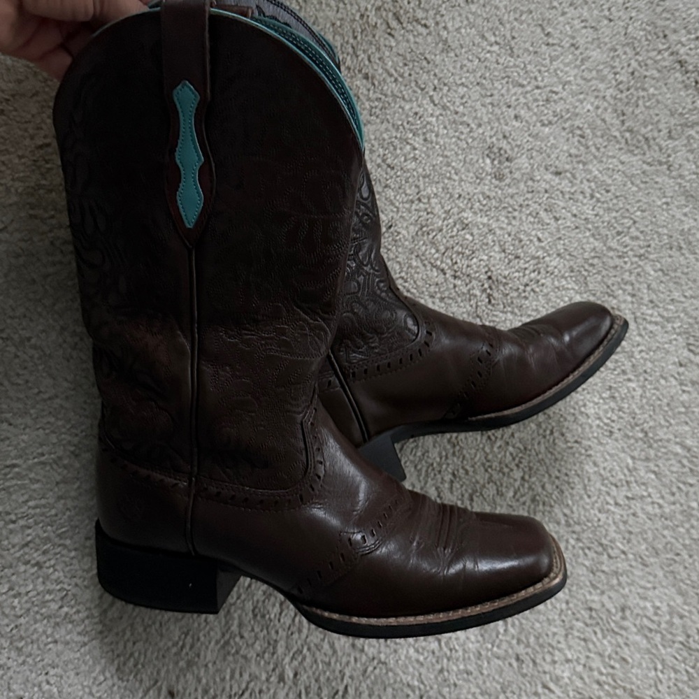 Ariat Women's Round Up Remuda Western Boots Dark Brown Sz 6.5 - Picture 8 of 16